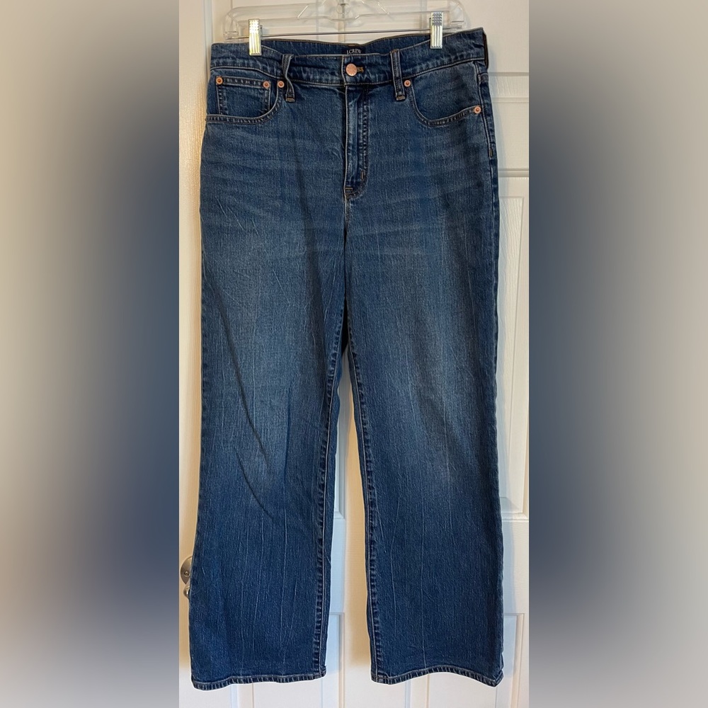 J. Crew Wide Leg Full Length Jean Size 30